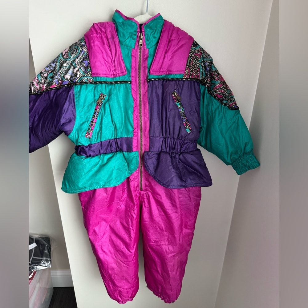 Swiss Alps Vintage Childs One Piece Snowsuit Size 4T